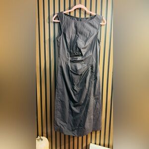 HUGO BOSS Gray Sleeveless Cocktail Sheath Dress Sz 4